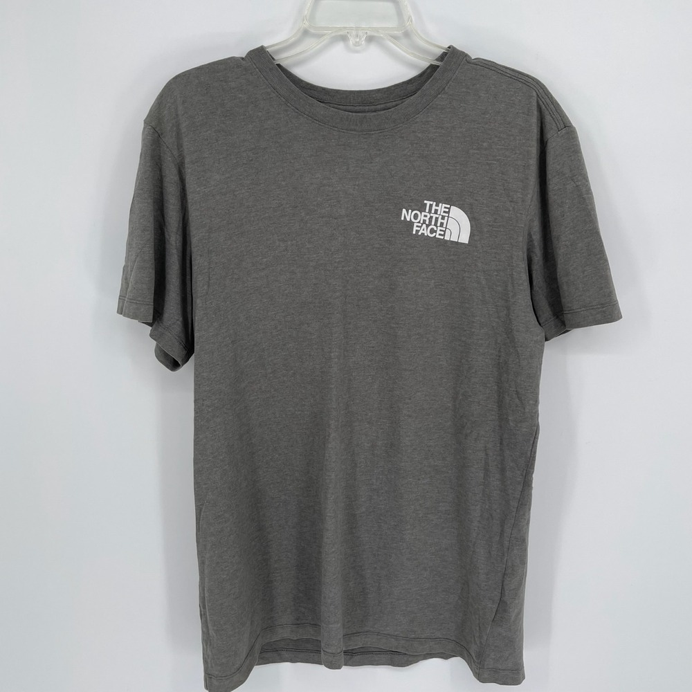 The‎ North Face Men's Gray Camo Box Logo Never Stop Exploring Tee T-Shirt Size L
